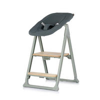 HOCHSTUHL Quatro 4 in 1 grün Babywippe, Lernturm, Tablett, verstellbare Fußstütze, 4-in-1-Funktion - Grün, Metall (49/95/65cm) - Chipolino