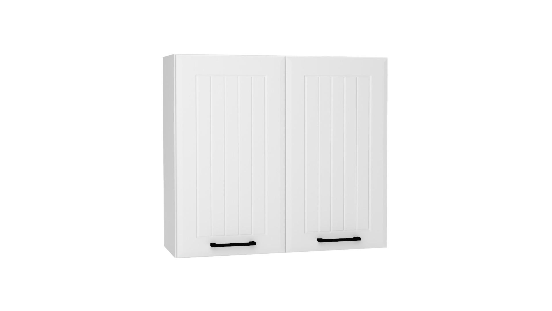 GLASHÄNGESCHRANK WS80 - ARVION - Elegante Wandlösung - Weiß, Holz/Metall (80/72/30cm) - ROYAL24_MARKT
