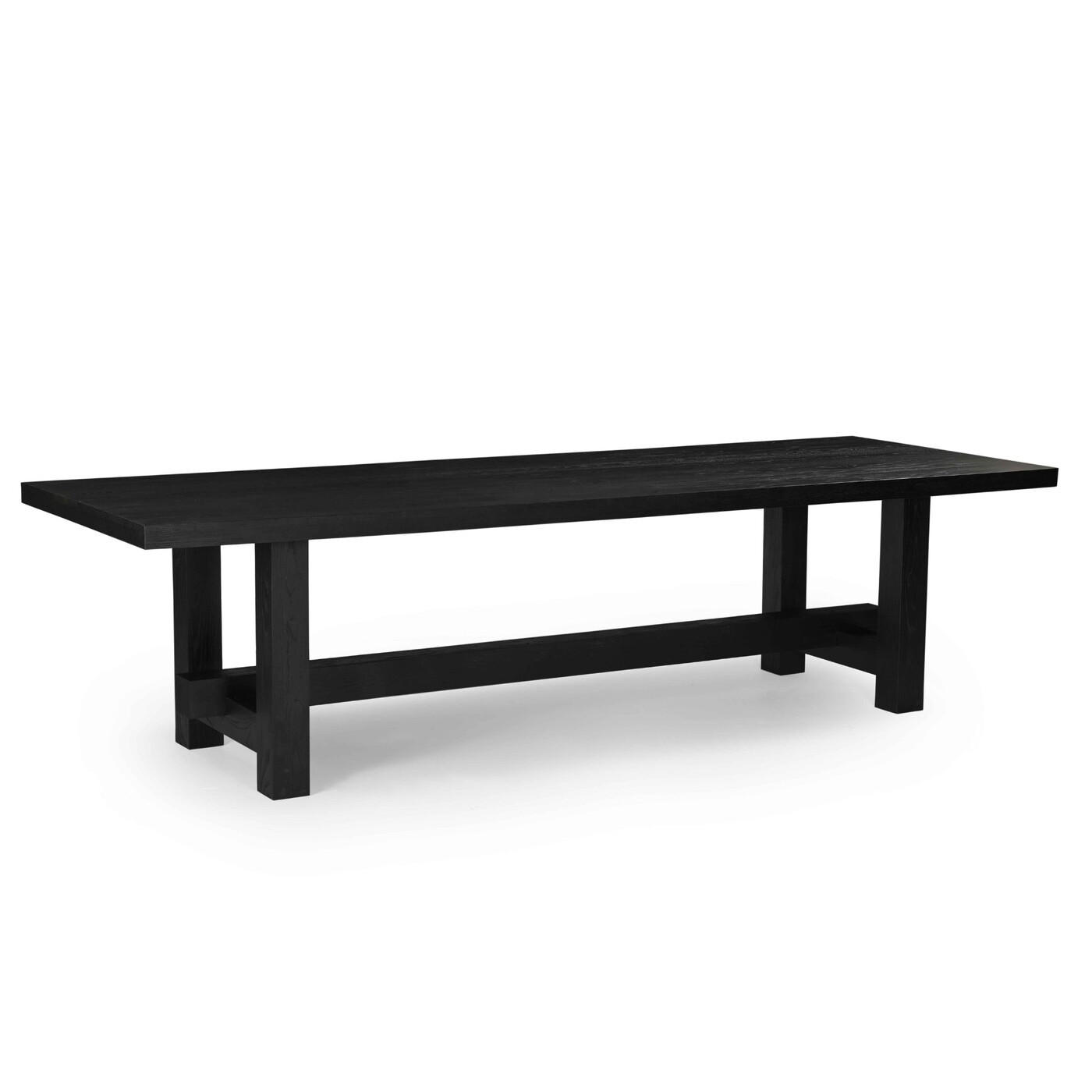 ESSTISCH aus Mangoholz 240cm, schwarz - Schwarz, Holz (240/100/76cm) - Giga Meubel