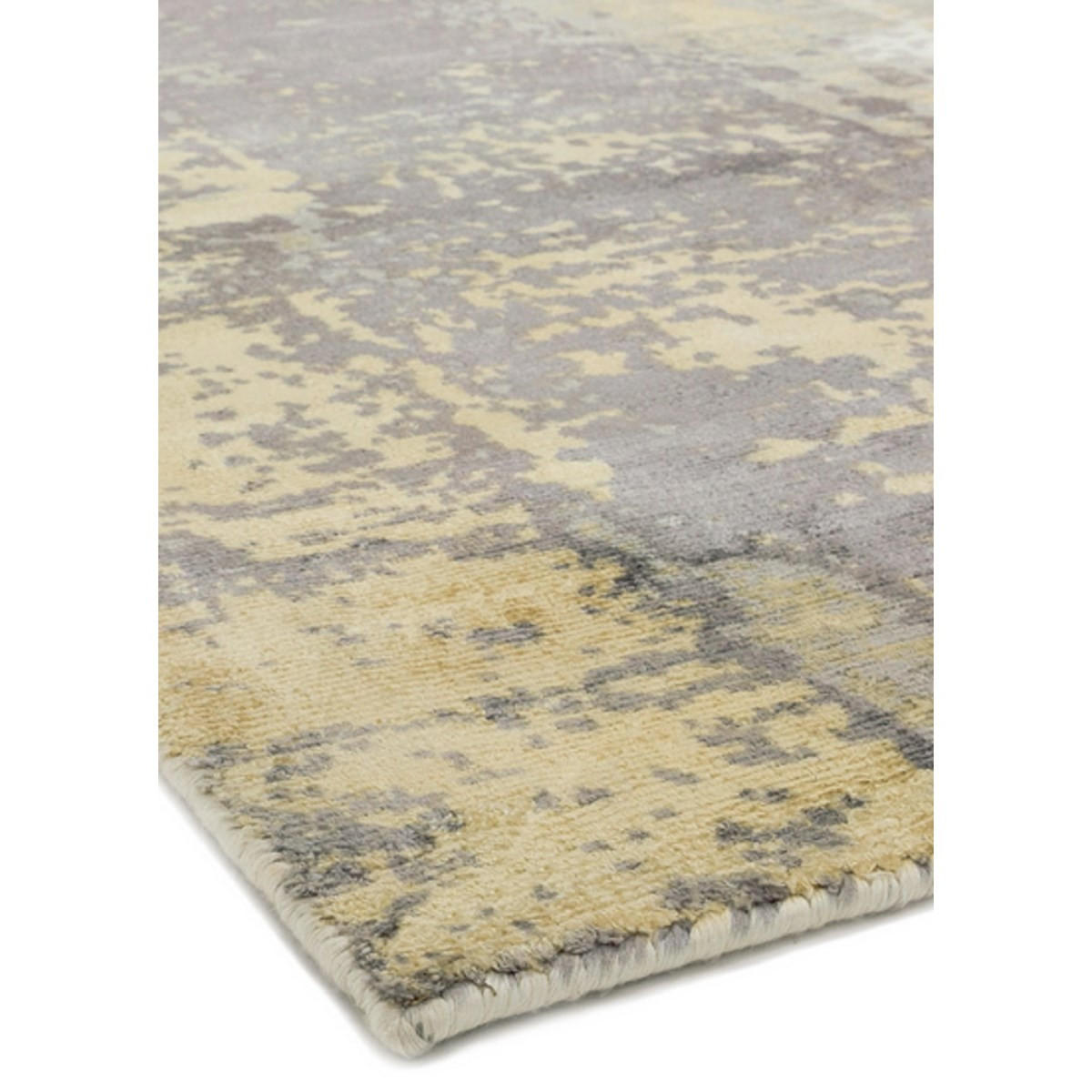 TEPPICH Moderner handgefertigter für Wohn- und Schlafzimmer von BYGAT Gold 120 x 170 cm - Gelb, Textil (120/170cm) - Novatrend