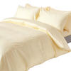 BETTWÄSCHE Damast Fadendichte 330 - Creme, Textil (260/220cm) - Homescapes