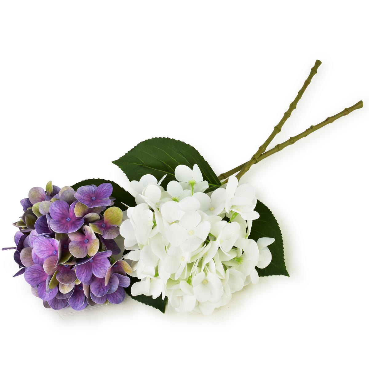 UMĚLÁ VĚTEV, hortenzie, 60 cm - fialová, plast (60cm) - Mondex