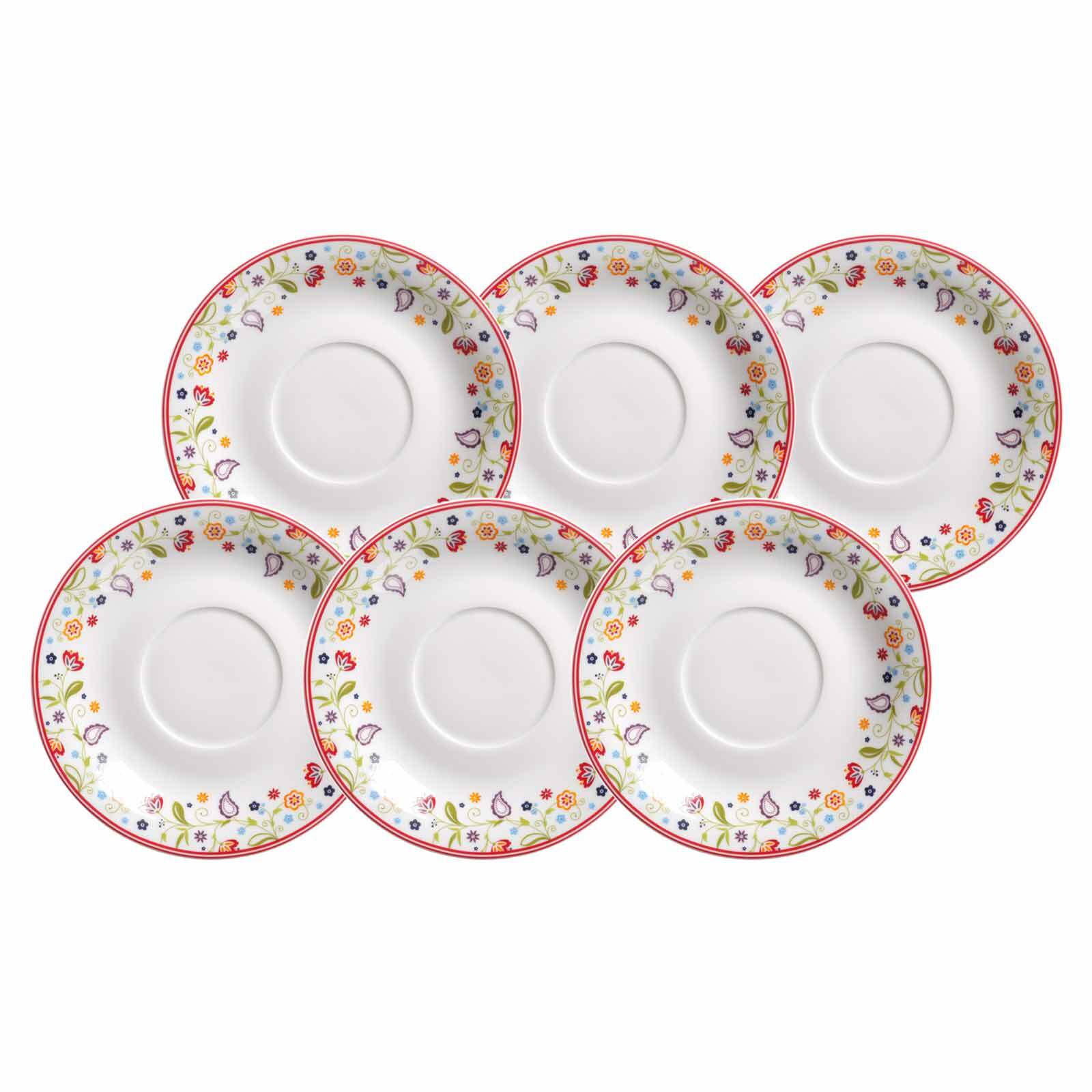 JUMBOUNTERTASSEN Shanti bunt ø 17 cm 6er Set - Multicolor, Keramik (17cm) - Ritzenhoff Breker