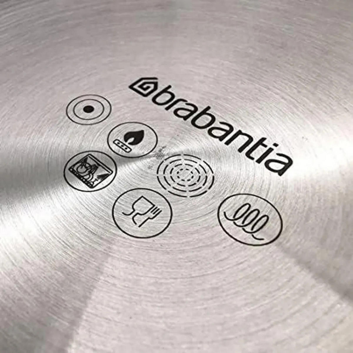 PFANNENSET Santiago 3-teilig Edelstahl Silber 20/24/28 cm - Silberfarben, Metall - Brabantia