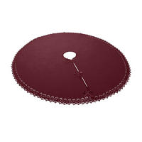 WEIHNACHTSBAUM-DECKE rot - Bordeaux, Textil (0.1cm) - wometo