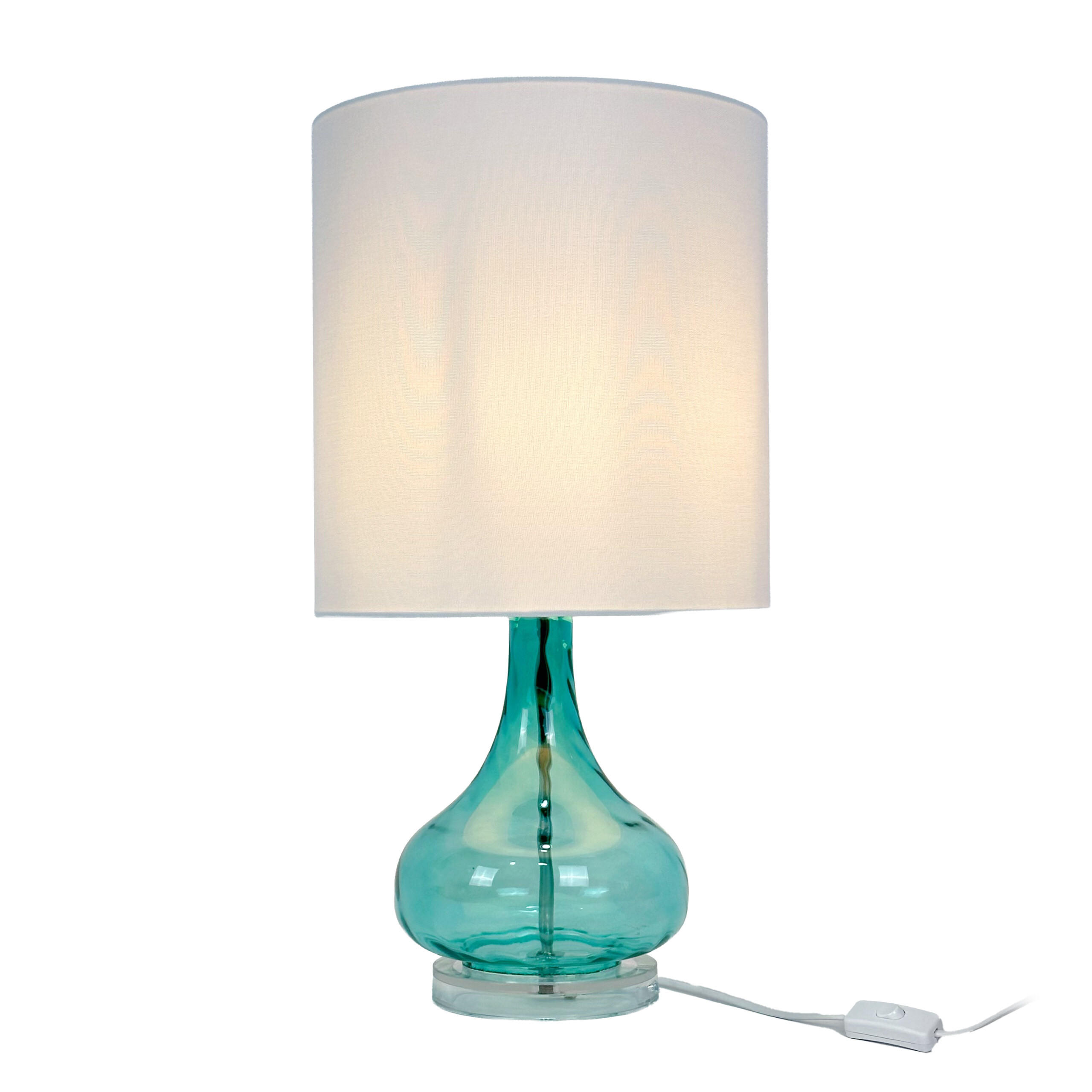 TISCHLAMPE - Multicolor, Glas/Textil (30.5/30.5/62cm) - Relaxdays