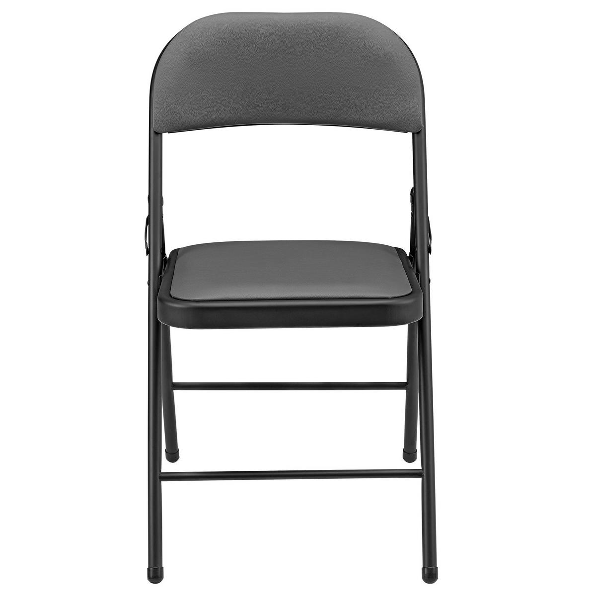 STUHL-SET 6 TLG. - Schwarz/Grau, Kunststoff/Metall (46/80/50cm) - pro.tec