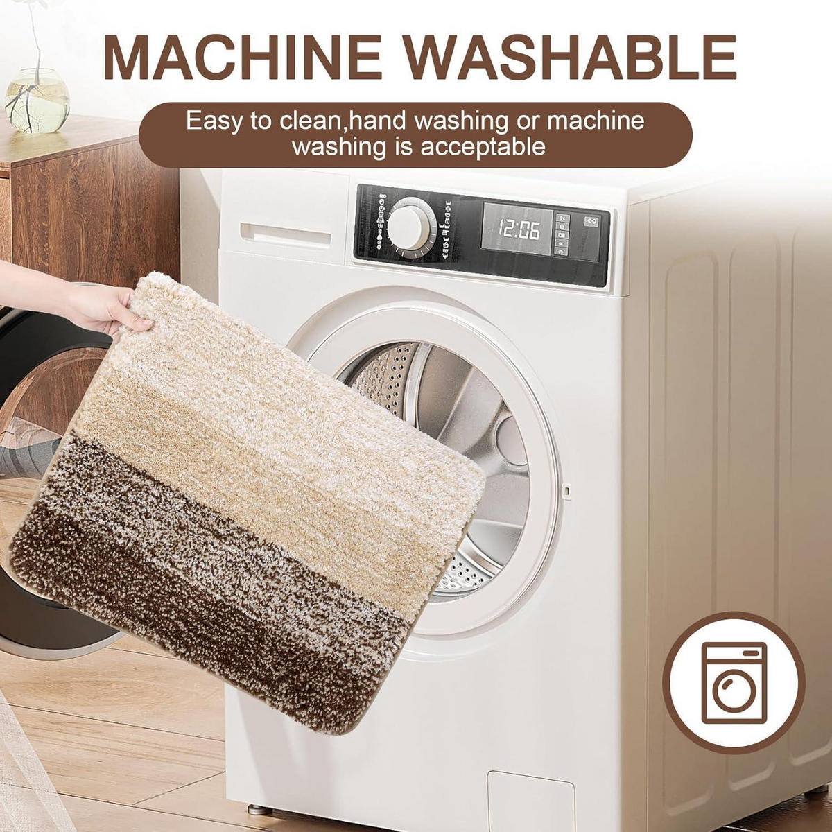 BADTEPPICH 80 x 120 cm Kaffee - Multicolor, Textil (80/120cm)