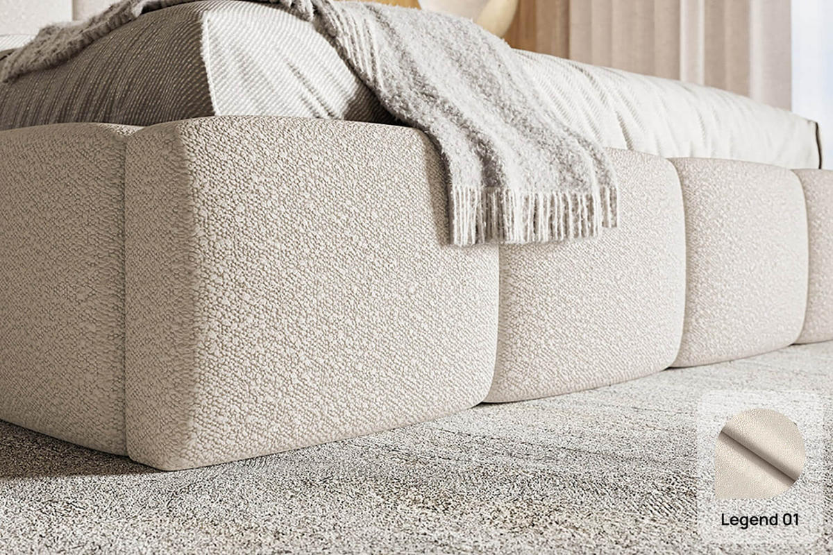 POLSTERBETT AURO mit Bettkasten, Doppelbett - 160x200 cm - Beige/Naturfarben, Holz/Textil (160/200cm) - mybed.