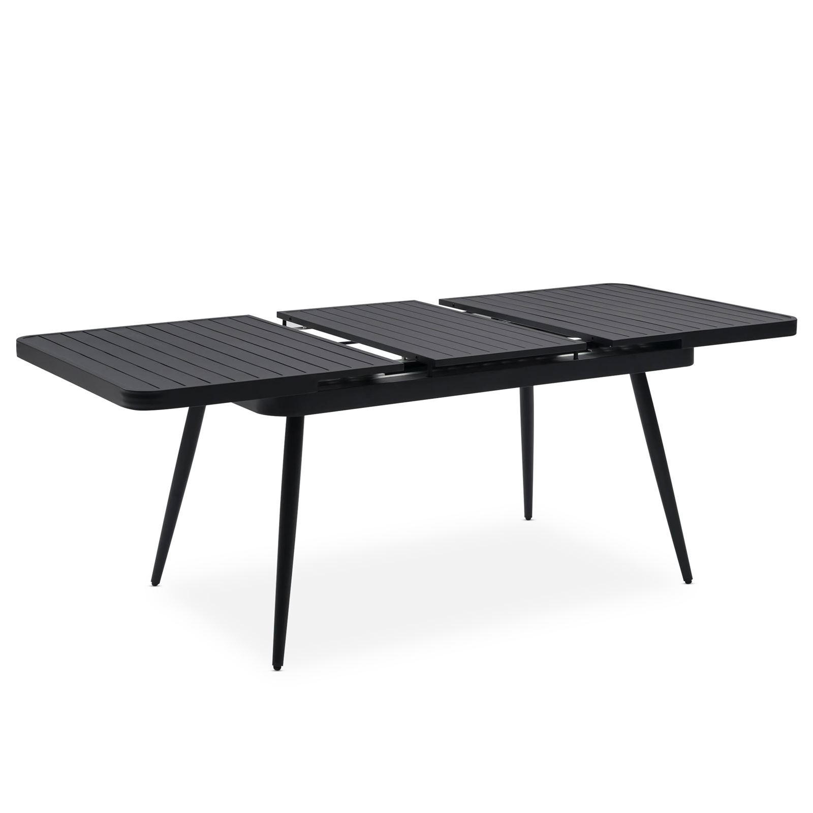 Thumbnail - Idimex Gartentisch, Schwarz, Metall, Mode, 150x78x90 cm, Gartenmöbel, Gartentische, Gartentische