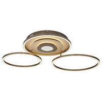 DECKENLEUCHTE MILES METALL CHAMPAGNER MATT LED - Champagner, Metall (99.2/57/11.5cm) - Globo Lighting