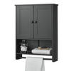 HÄNGESCHRANK Steyr - Dunkelgrau, Holzwerkstoff (48.7/65/14.5cm) - [en.casa]