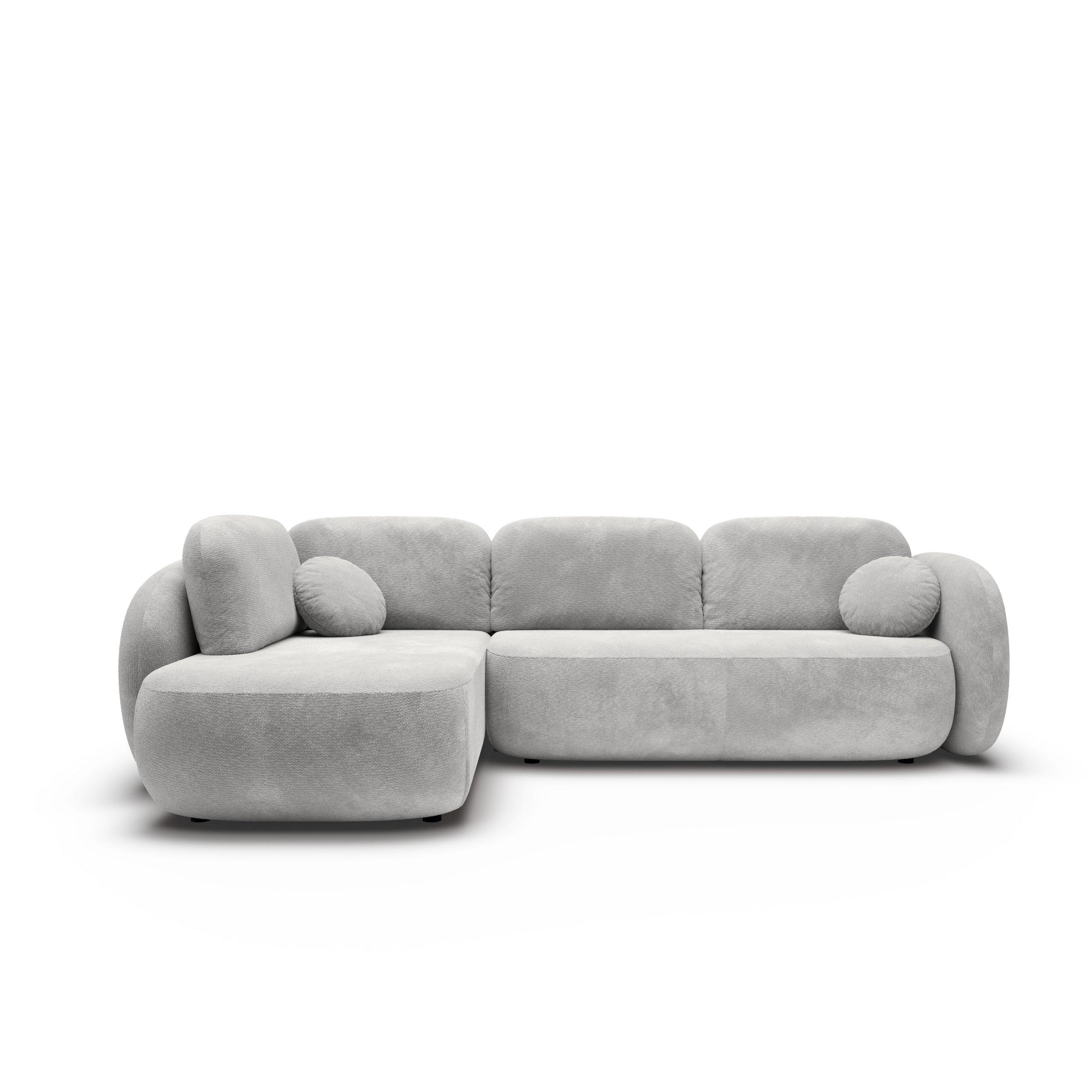 Masseno Ecksofa Hellgrau 289x190 cm