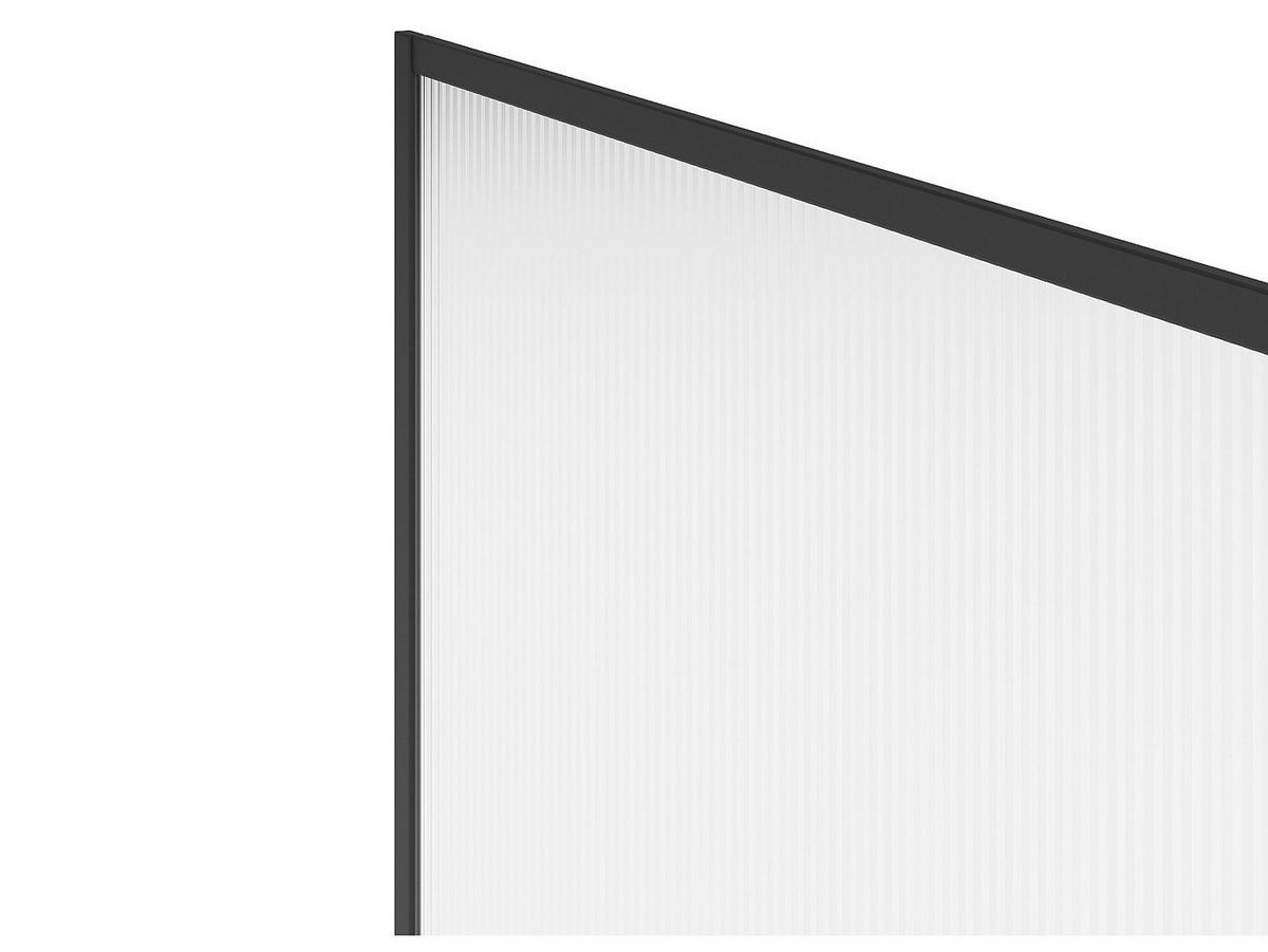 DUSCHTRENNWAND Seitenwand italienische Dusche - 120 x 200 cm - Schwarz matt - VIRANA - Schwarz, Metall (120/200cm) - Vente-Unique