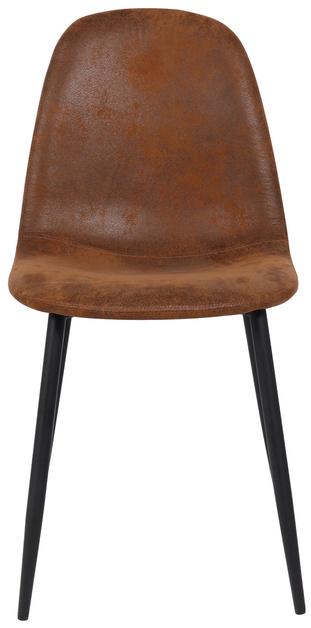 ESSZIMMERSTUHL MOVI Braun Kunstleder Metall 88x44x51 cm - Braun, Metall (44/88/51cm) - DELUKE