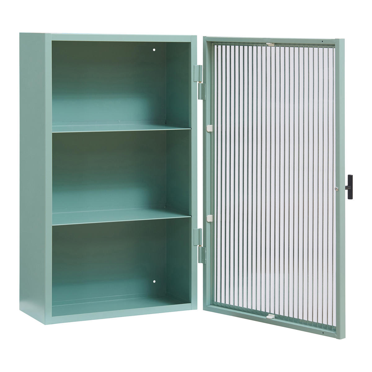 WANDSCHRANK Zundert - Mintgrün, Glas/Metall (35/60/15cm) - [en.casa]