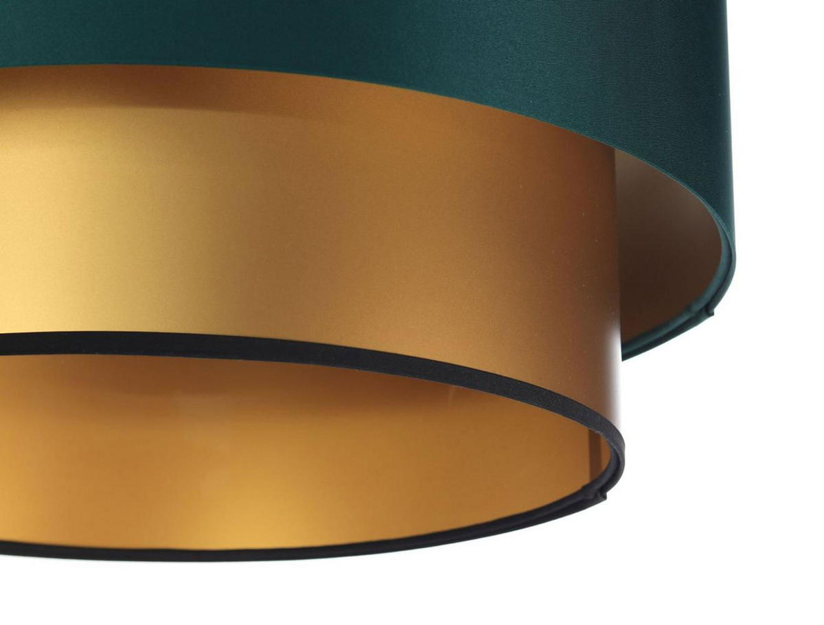 HÄNGELEUCHTE Grün 40/20 cm - Goldfarben/Grün, Kunststoff (40/1/20cm) - ONZENO