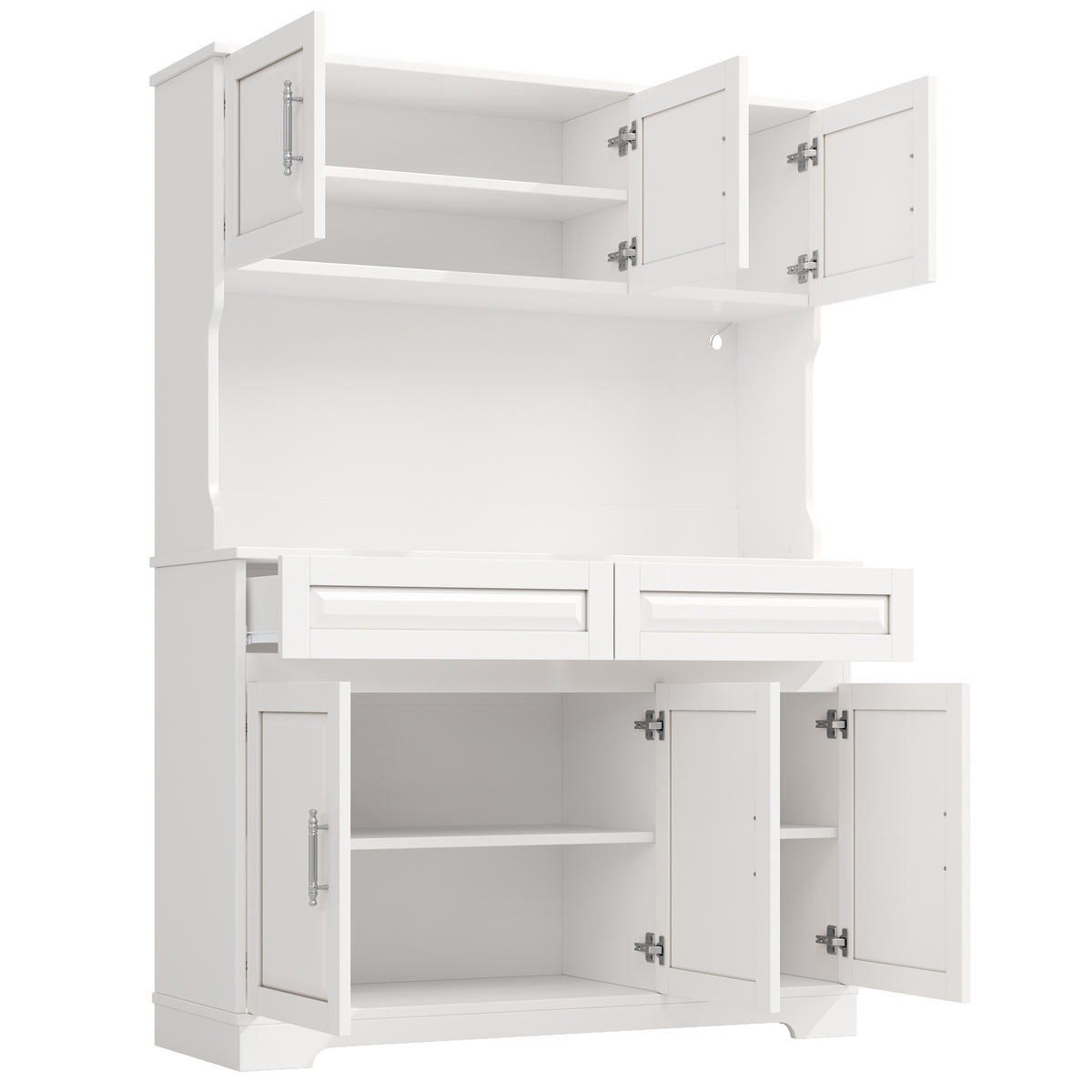 BUFFETSCHRANK App-Steuerung Weiß 108/40/180 cm - Weiß, Holz (108/180/40cm) - PANGIVO