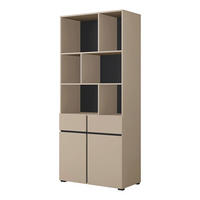 REGÁL NA KNIHY Lilia Taupe - taupe, kompozitné drevo (85/190/38.5cm) - Petits-meubles