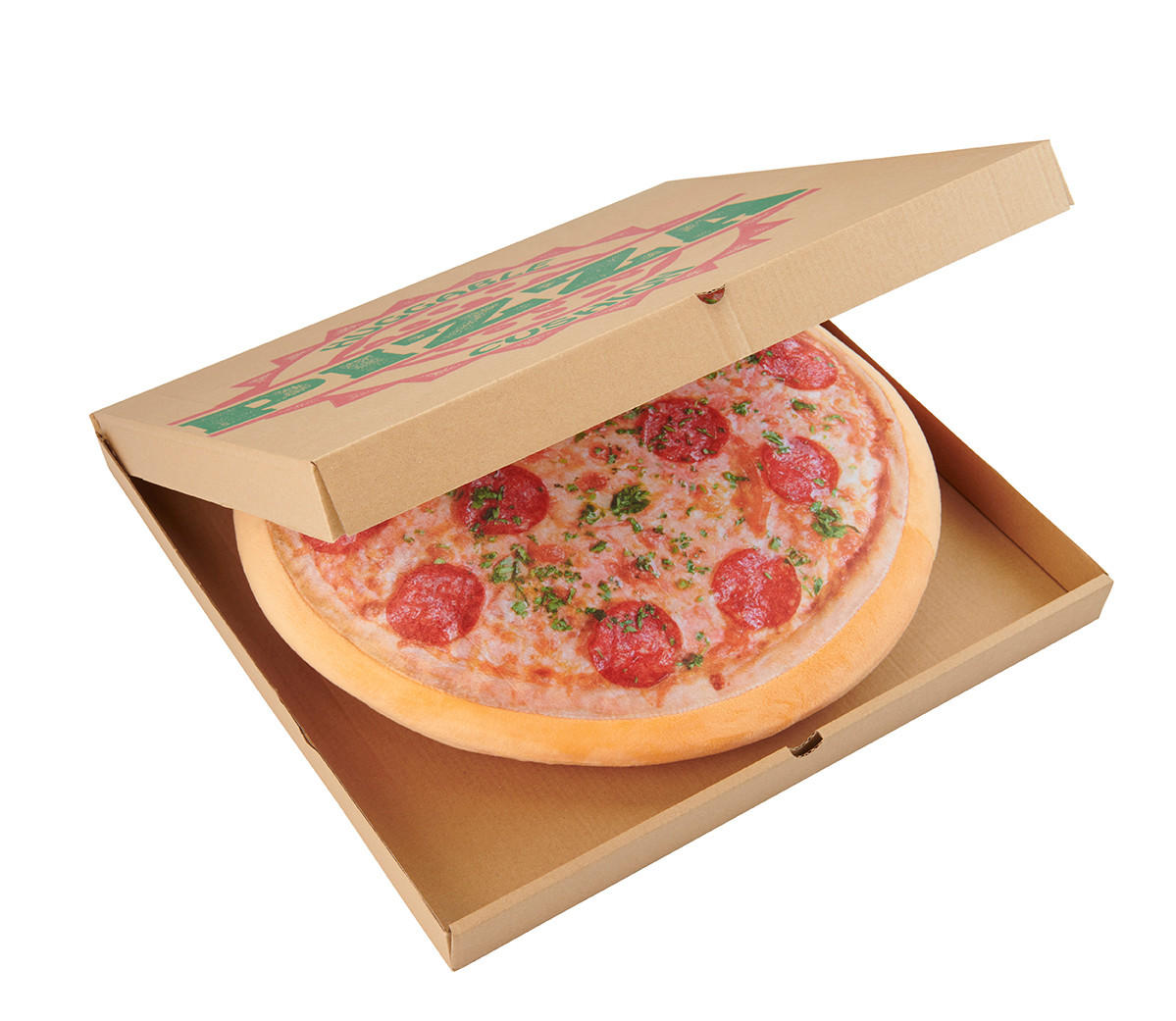 ZIERKISSEN Pizzakissen im Pizzakarton Pizza 40 cm - Multicolor, Textil (40/40/10cm) - United Labels