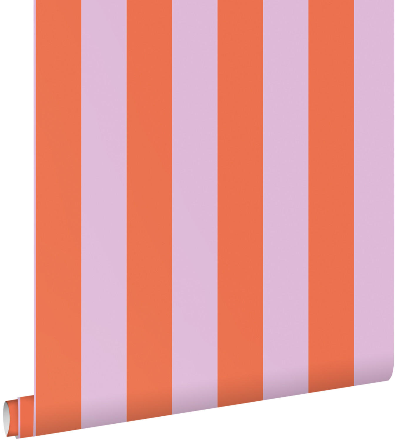 TAPETE Streifen 53 cm x 10.05 m - Orange, Papier (53/1000cm) - ESTAhome