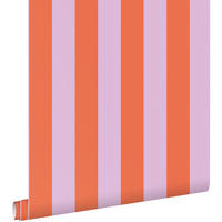 TAPETE Streifen 53 cm x 10.05 m - Orange, Papier (53/1000cm) - ESTAhome
