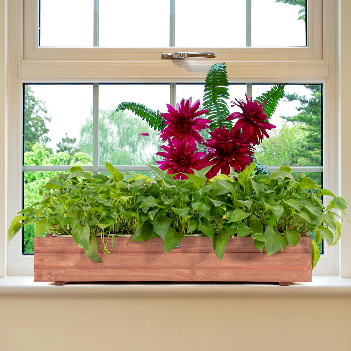 HOCHBEET Braun - Braun, Holz (18/16/91.5cm) - COSTWAY