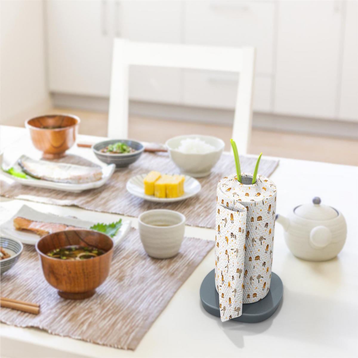 KUCHENROLLENHALTER - Grün, Kunststoff (26/32.5/16cm) - Intirilife