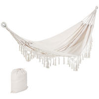 HÄNGEMATTE DE-13572 Boho-Chic mit Fransen, tragbar Beige - Creme, Textil (150/1/288cm) - ComfortXL