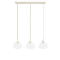 HÄNGELAMPE Bisho Weiß 94/26/19 cm - Weiß, Glas (94/26/19cm) - Light & Living