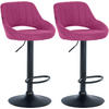 BARHOCKER 2er Set Stoff lila - Lila, Textil (47/85/48cm) - CLP