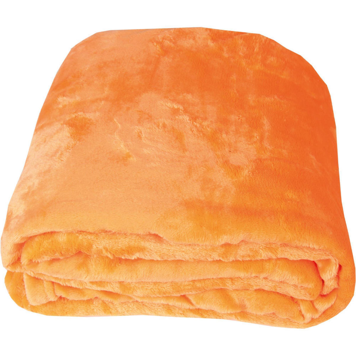 KUSCHELDECKE "Celina" 2er-Pack Orange 150x200 cm - Orange, Textil (150/200cm)