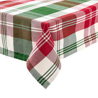 TISCHDECKE Highlands - Rot/Grün, Textil (160/250cm) - Butlers