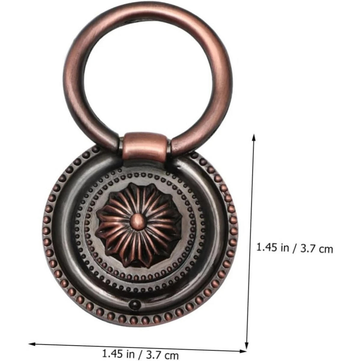 MÖBELGRIFF Bronze Rot 8er-Set - Kupferfarben, Metall (3.7/1/5.2cm)