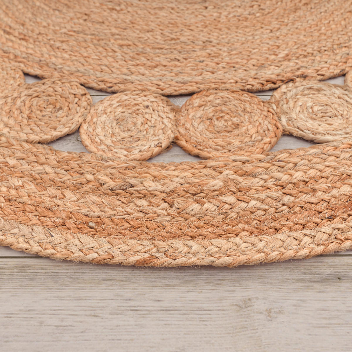 HOCHFLORTEPPICH 80/80 cm Viborg 593 - Naturfarben, Textil (80/80cm) - Paco Home