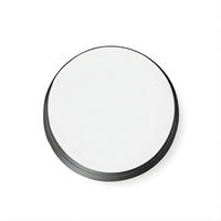 WANDSPIEGEL Svea Ø 50 cm - Schwarz, Glas (50/50/5cm) - EDAXO