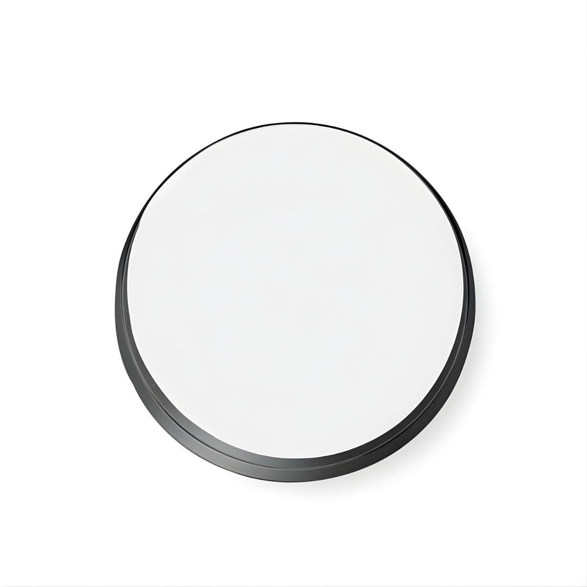 WANDSPIEGEL Svea Ø 50 cm - Schwarz, Glas (50/50/5cm) - EDAXO