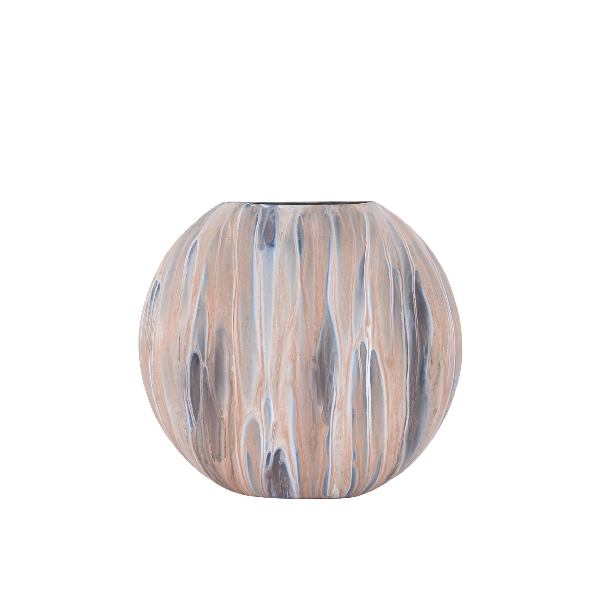 TOPF Meriko Braun 40/14/35cm - Braun, Metall (35cm) - PTMD Collection