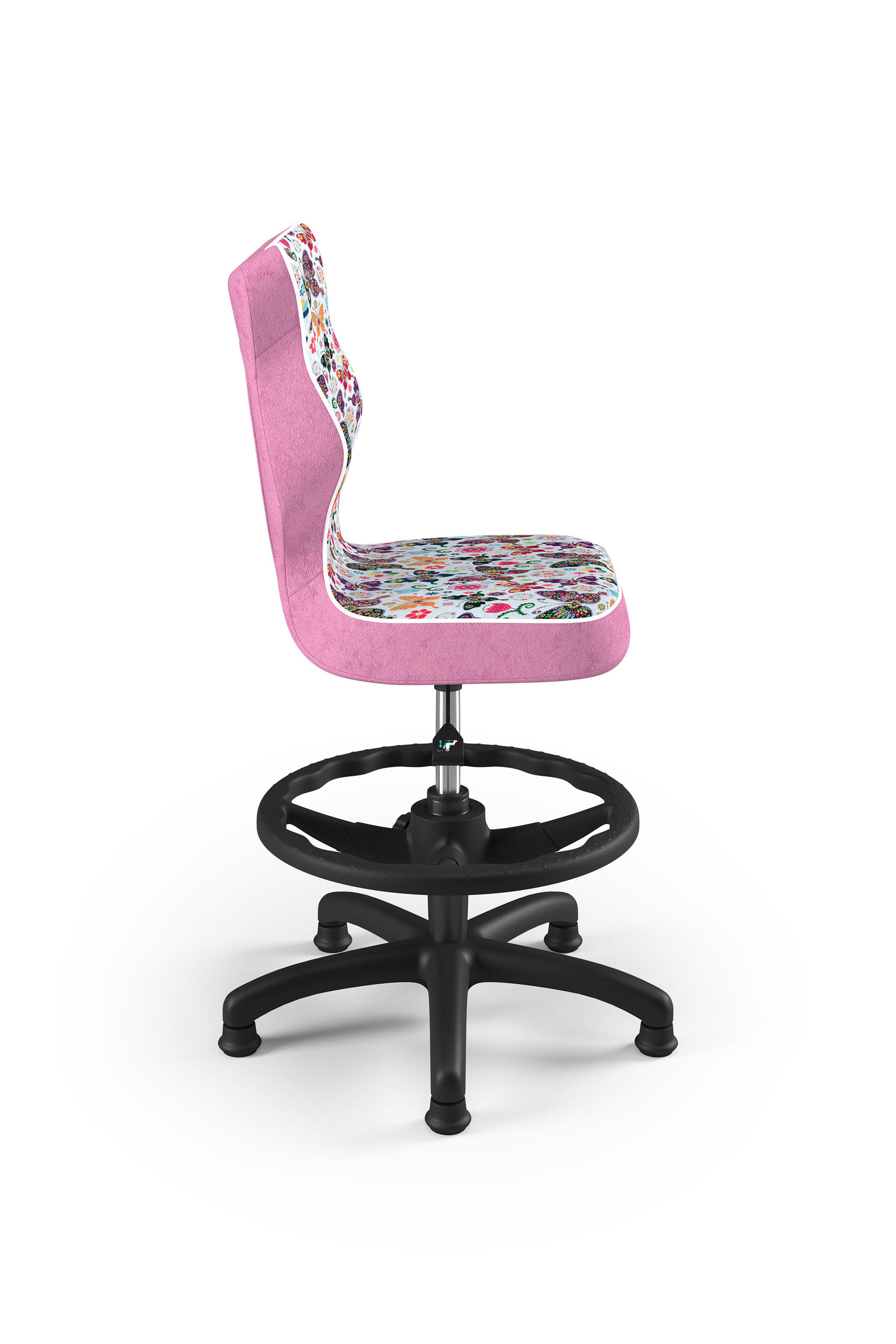 KINDERSTUHL Petit mit Fußstütze - Rosa, Textil (66/96/66cm) - RAUMHIRSCH FURNITURE
