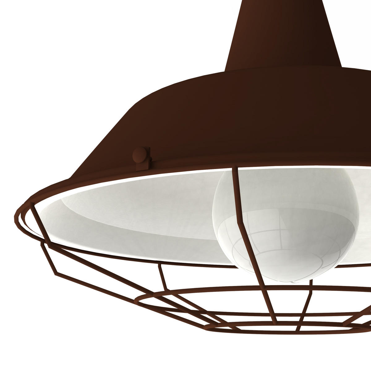 HÄNGELEUCHTE - Dunkelbraun, Metall (35/35/30cm) - Lumicom