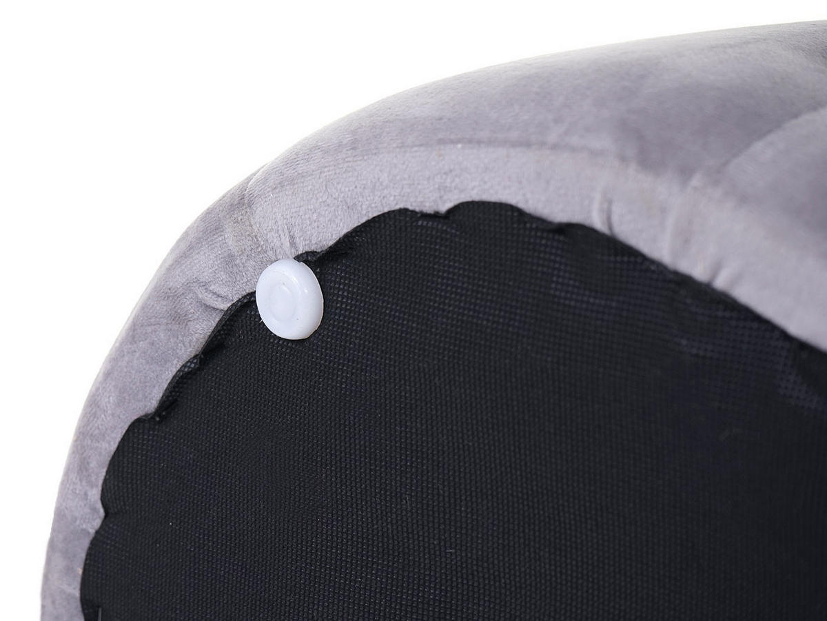 HOCKER Grau - Grau, Textil (39/42/39cm) - MCW