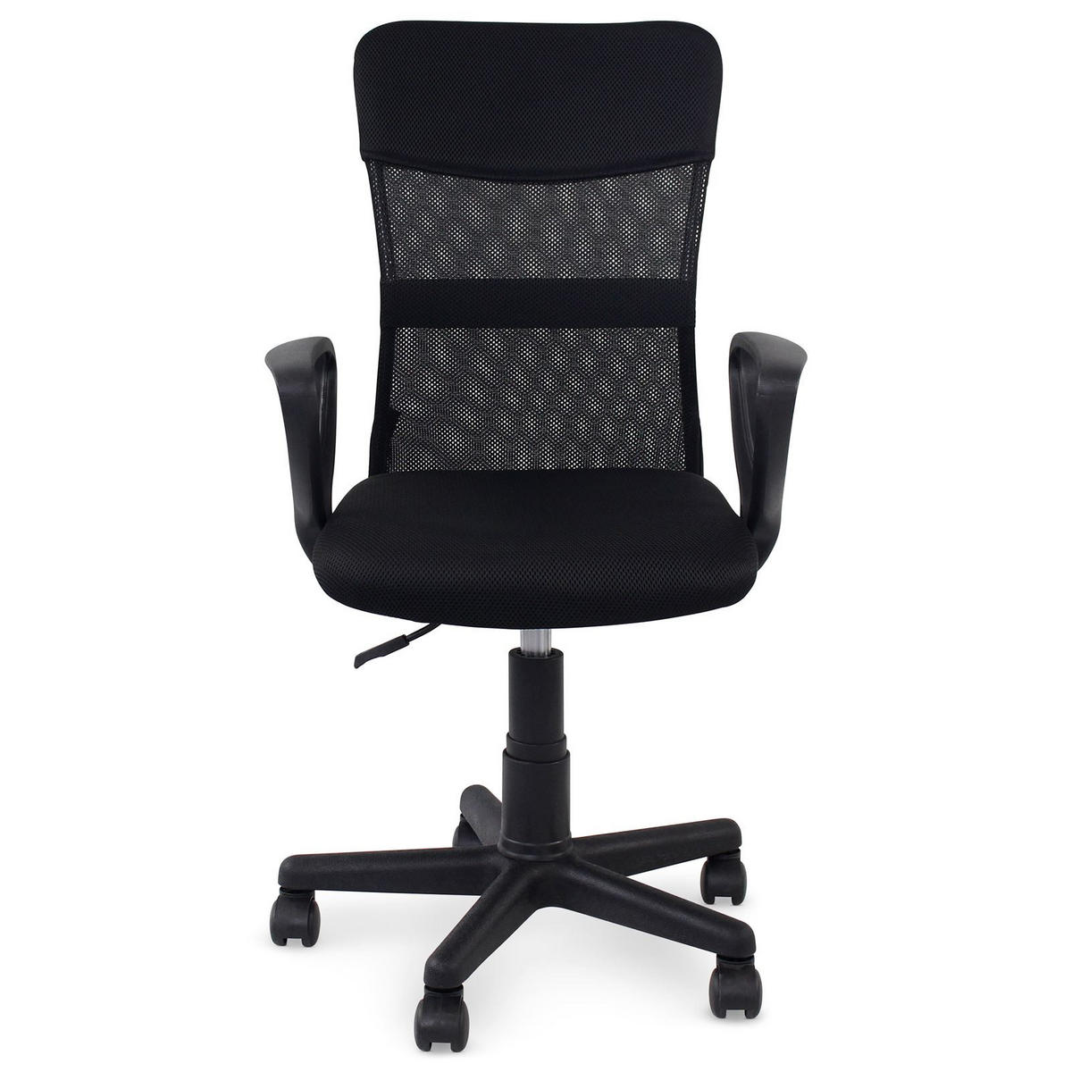 BÜRODREHSTUHL JOGO - Schwarz, Textil (55/99/50cm) - IDIMEX