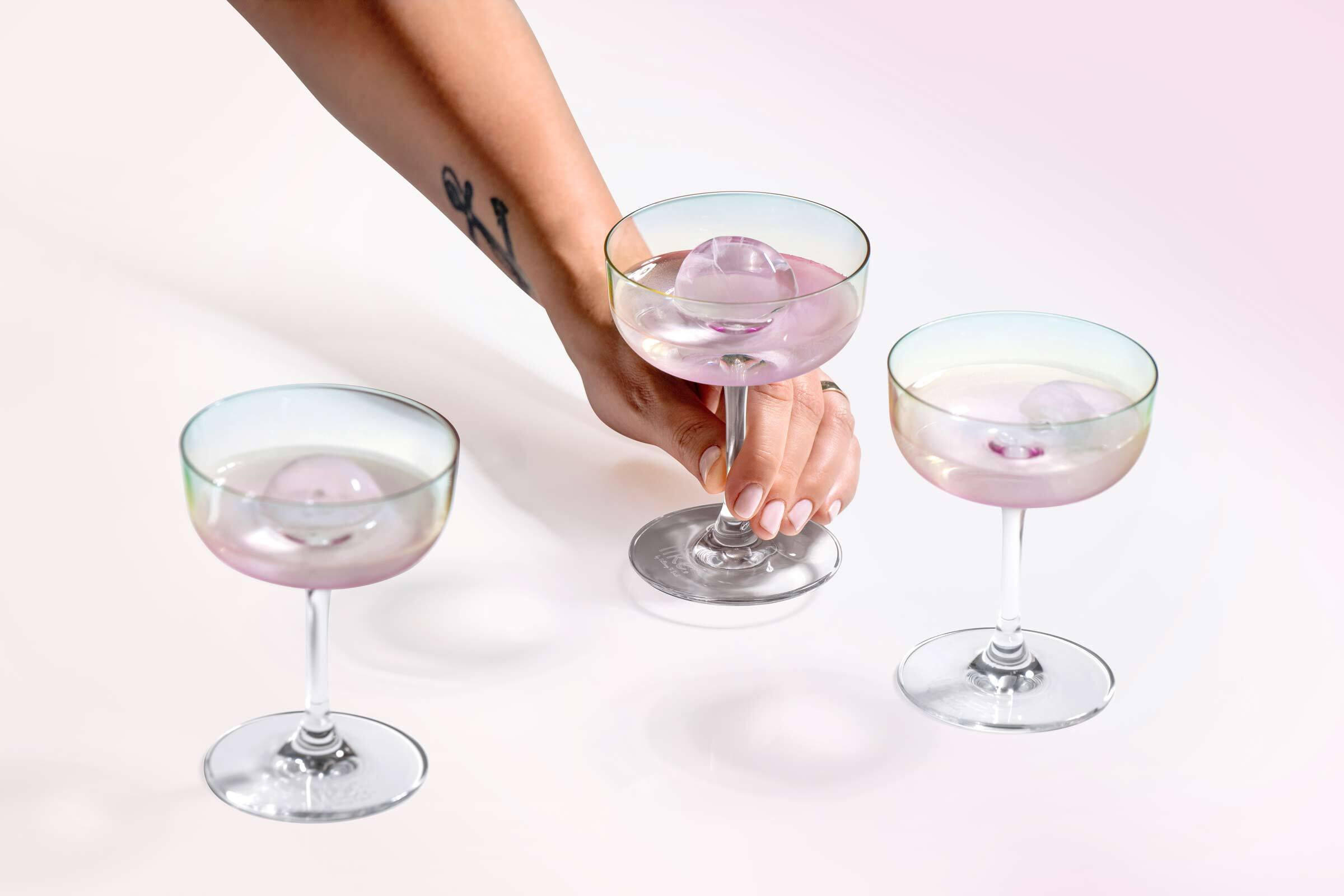 SEKTSCHALEN / DESSERTSCHALEN Like Glass Pearl 100 ml 6er Set - Multicolor, Glas (0.1L) - like.Villeroy & Boch
