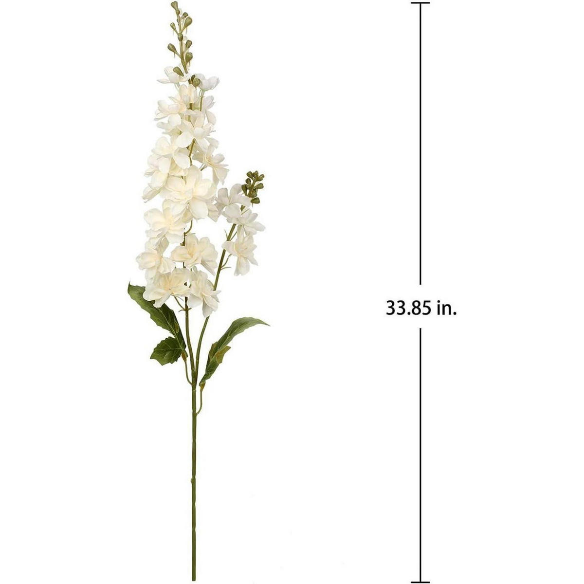 KUNSTBLUMEN Rittersporn 3-teiliges Set 86 cm Weiß - Weiß, Textil (85cm)