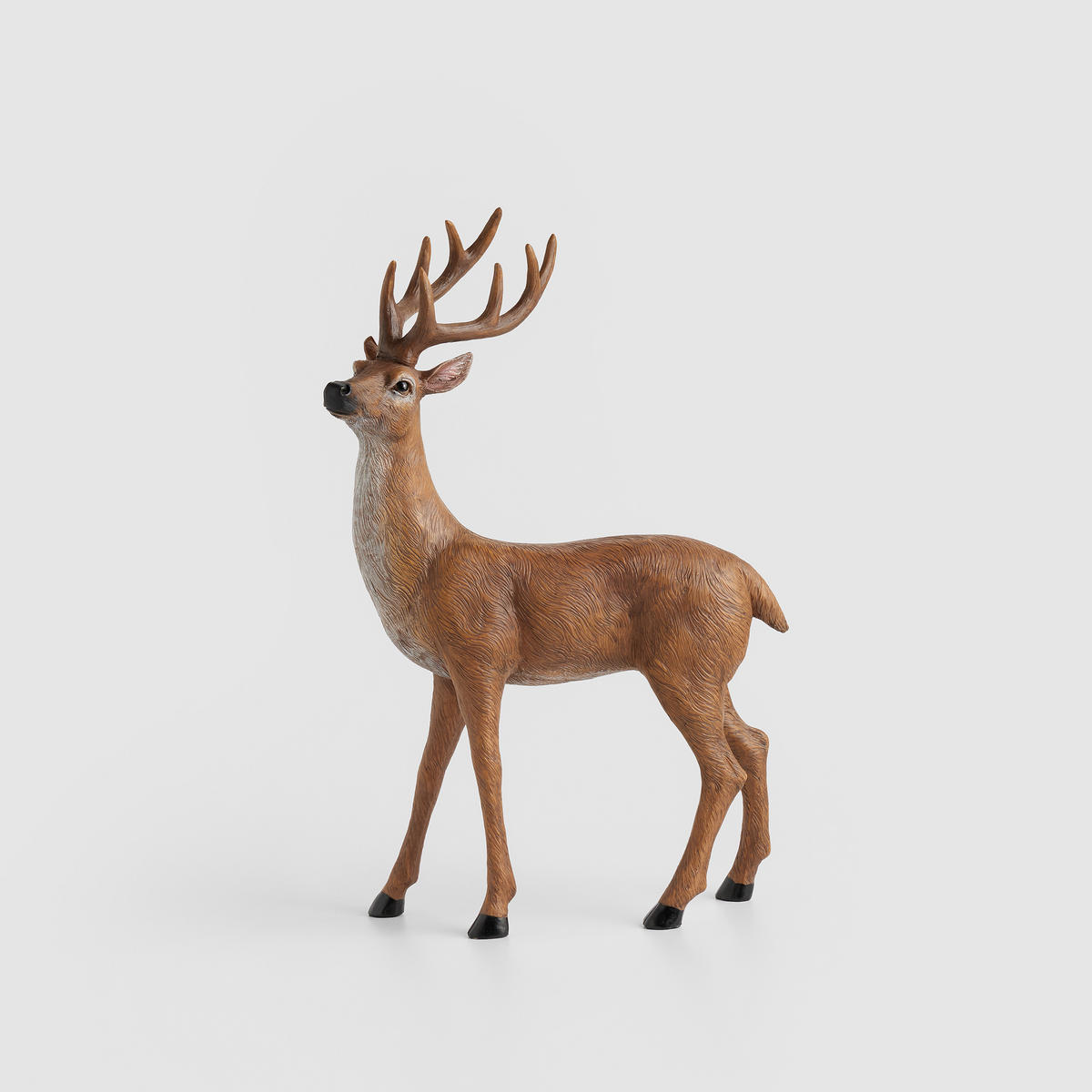 DEKOFIGUR Rusticdeer, Braun, 41.5 x 13.5 x 26 cm, Dekorative Weihnachtsdeko - Braun, Kunststoff (13.5/41.5/26cm) - home&you