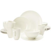 KOMBISERVICE Savona Fine Diamond creme 20-tlg. - Creme, Keramik (2/2/2cm) - Seltmann Weiden