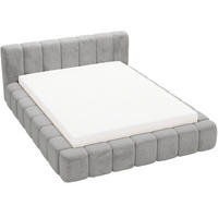 POLSTERBETT Ibiza 160x200 Grau - Naturfarben/Grau, Holz/Textil (160/200cm) - Graingold