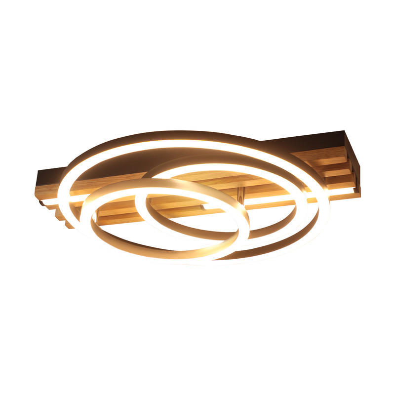 LED stropní svítidlo 32/30/8,8 cm - černá, kov (38/32/8.8cm) - Nettlife
