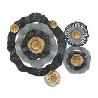 WANDDEKORATION Otos, mehrfarbig, Eisen, 100 x 80 cm - Multicolor, Metall (100/80/8cm) - Mauro Ferretti
