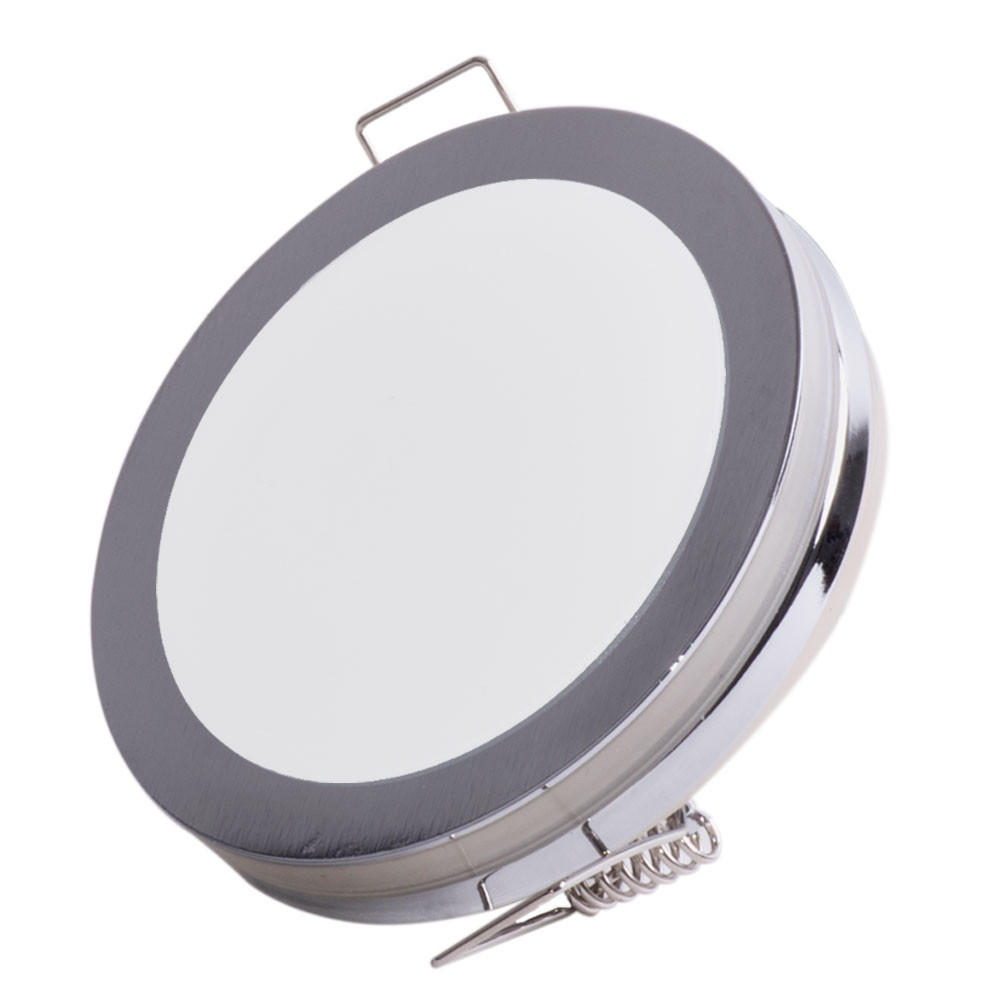 LED EINBAUSTRAHLER Weiß Chrom - Weiß, Metall (8.5/8.5/1.5cm)
